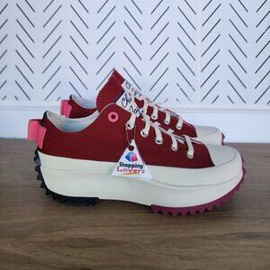 ⭐Converse Run Star Hike Platform Color Pop Sz 5.5 Mens Shoes Sneaker Red A14272C